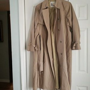 Tan color raincoat